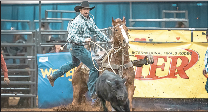 Local roper finishes seventh at International Finals Rodeo